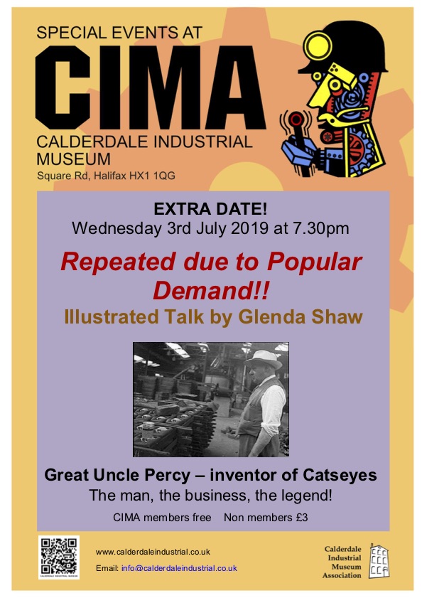 By Popular Demand Another Free Talk At >> Percy Shaw Repeated By Popular Demand Calderdale Industrial Museum By Popular Demand Another Free Talk At >> Percy Shaw Repeated By Popular Demand Calderdale Industrial Museum